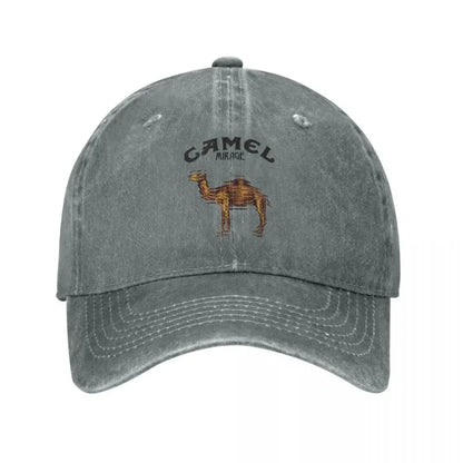 Camel Accessories Men Women Trucker Hat Animal Distressed Washed Caps Vintage Outdoor Running Golf