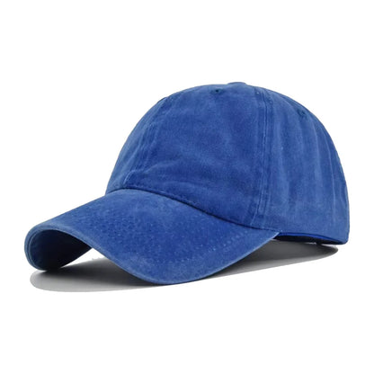 Vintage Washed Distressed Plain Baseball Cap - 100 Cotton Soft Top Unstructured Dad Hat - Soft