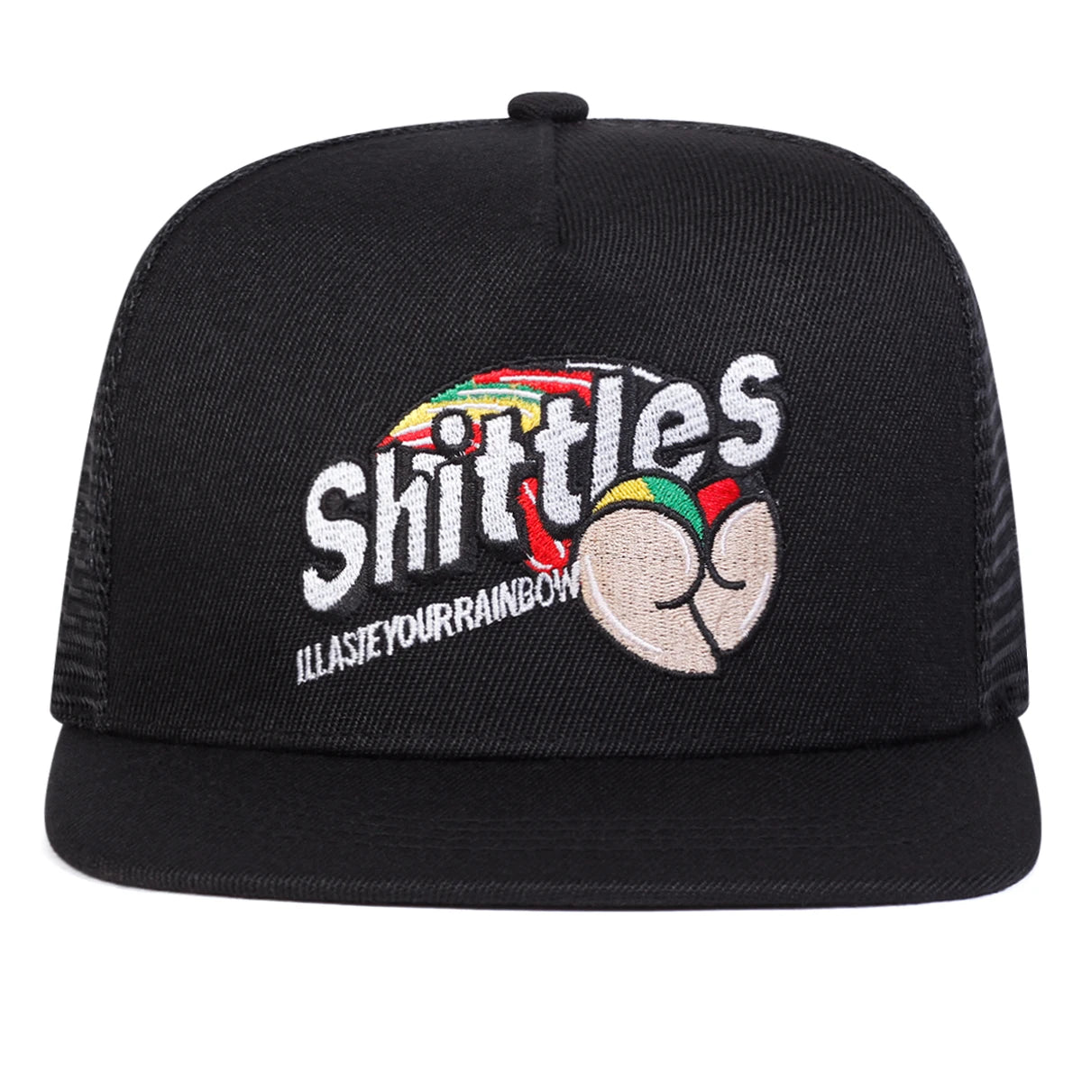 Unisex Shittles Embroidery Hip-Hop Net Hats Spring Summer Outdoor Adjustable Casual Baseball Caps