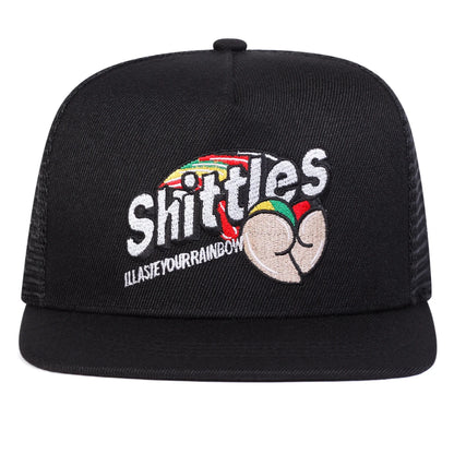 Unisex Shittles Embroidery Hip-Hop Net Hats Spring Summer Outdoor Adjustable Casual Baseball Caps