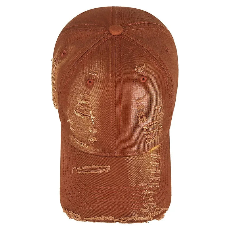 Cool Women Men Ripped Denim Cotton Baseball Cap Male Female Four Seasons Sports Snapback Sun Hat