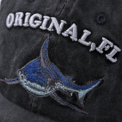 Wash Cotton America Flag Shark Men S Baseball Cap Women Snapback Hats Bone Hip Hop Dad Hat Gorras