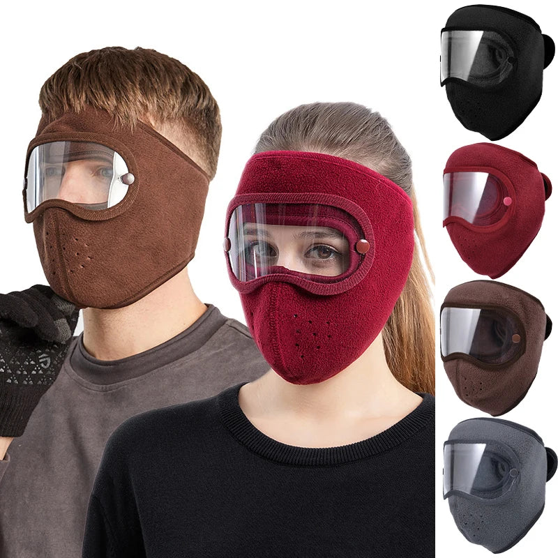 Winter Windproof Face Warm Cycling Masque Men Women Ski Masked Hathd Goggles Antifog Breathable
