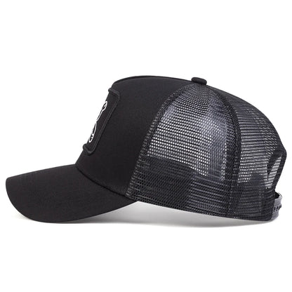 Unisex Xx Little Bear Embroidery Baseball Net Caps Spring Summer Outdoor Adjustable Casual Hats