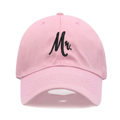 Matching Mr Mrs Baseball Cap Men S Women Cotton Embroidery Sport Golf Caps Bridal Gift Newlywed