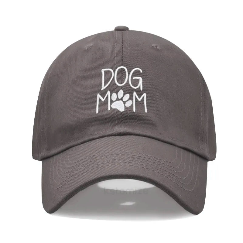 Dog Mom Embroidered Baseball Cap Women Men Adjustable Soft Cotton Dad Hat Unisex Classic Golf Caps