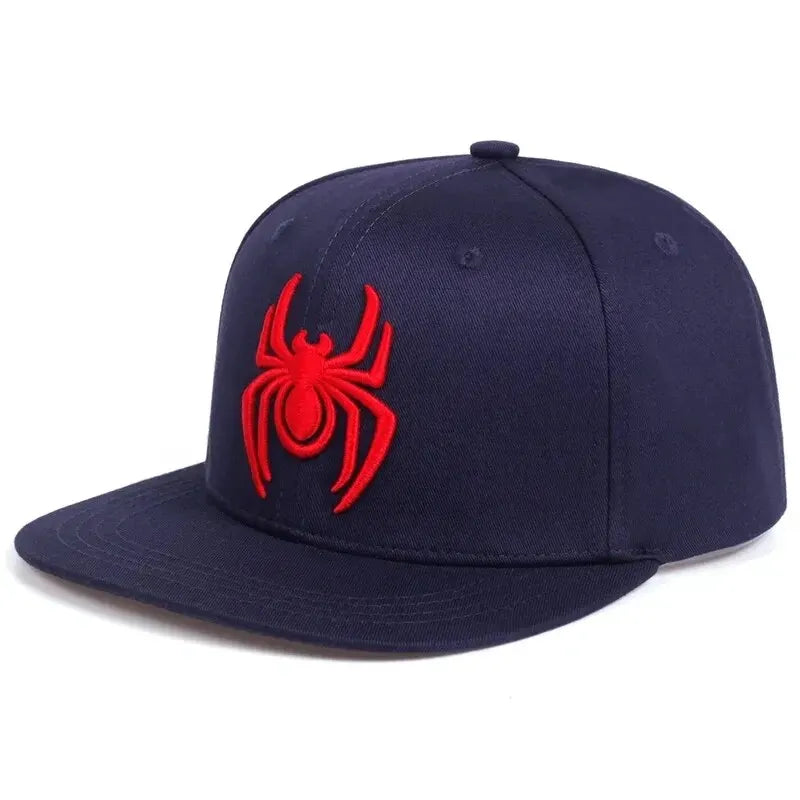 Unisex Spider Embroidery Hip-Hop Hats Spring Autumn Outdoor Adjustable Casual Baseball Caps