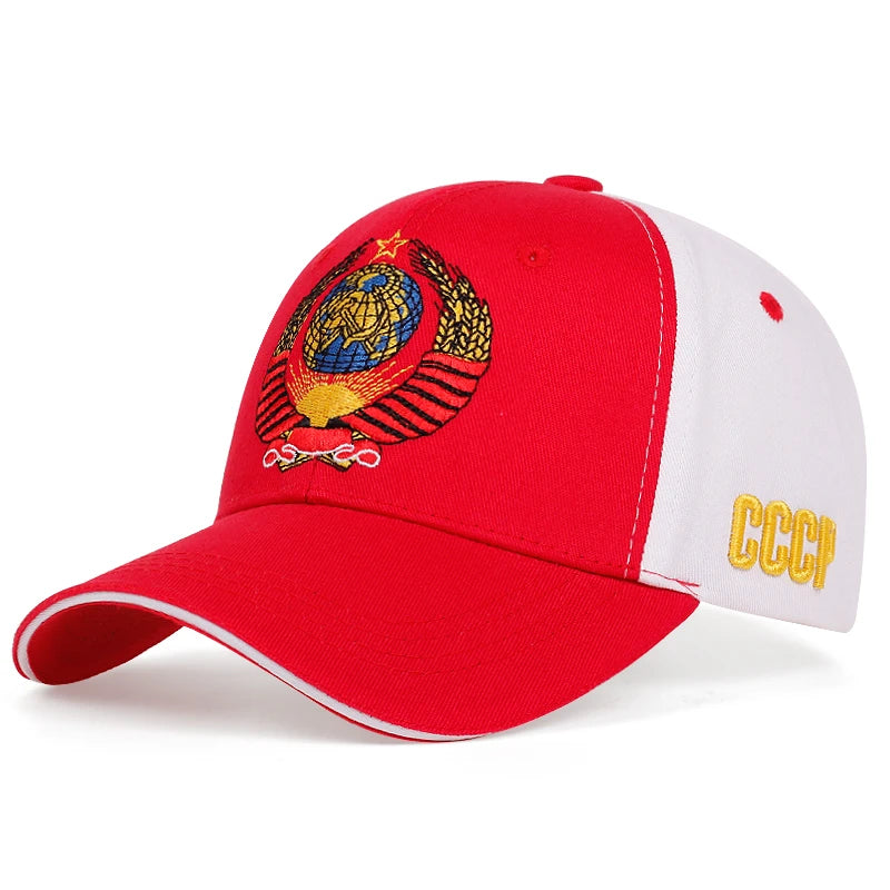 Unisex Cccp National Emblem Baseball Cap Men Women Cotton Snapback Hat Outdoor Visor Sun Hats