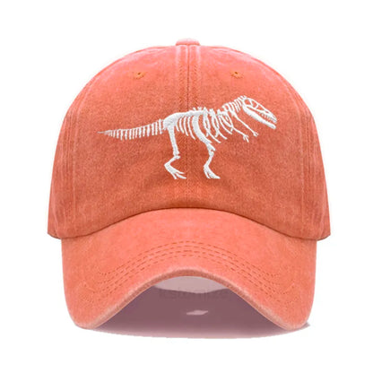Cotton Baseball Cap Men Women Unisex Embroidery Dinosaur Tyrannosaurus Rex Dad Hat Protection