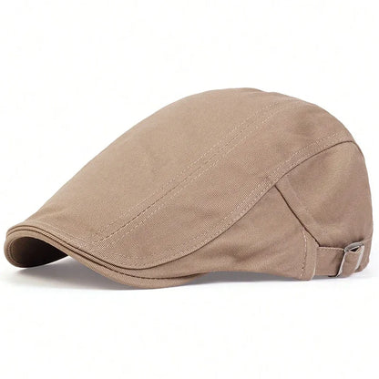 Men Light Board Solid Color Berets Newsboy Caps Hip Hop British Painters Hats Spring Summer