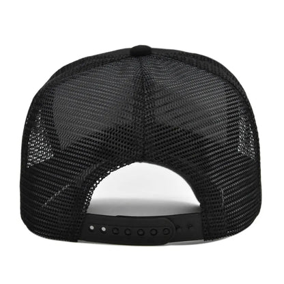 Spring Summer Printed Mesh Breathable Baseball Cap Personality Logo Men Women Couples Visor Hat