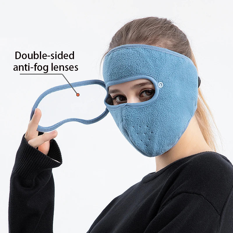 Winter Windproof Face Warm Cycling Masque Men Women Ski Masked Hathd Goggles Antifog Breathable