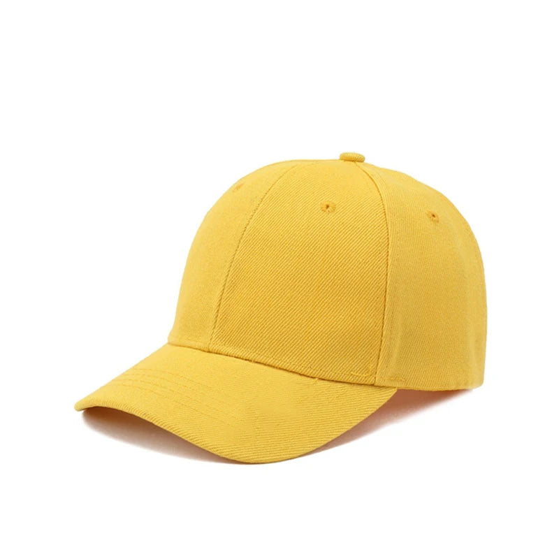 Summer Children Peaked Caps Students Kids Baseball Cap Boy Girl Solid Color Cotton Adjustable Hats