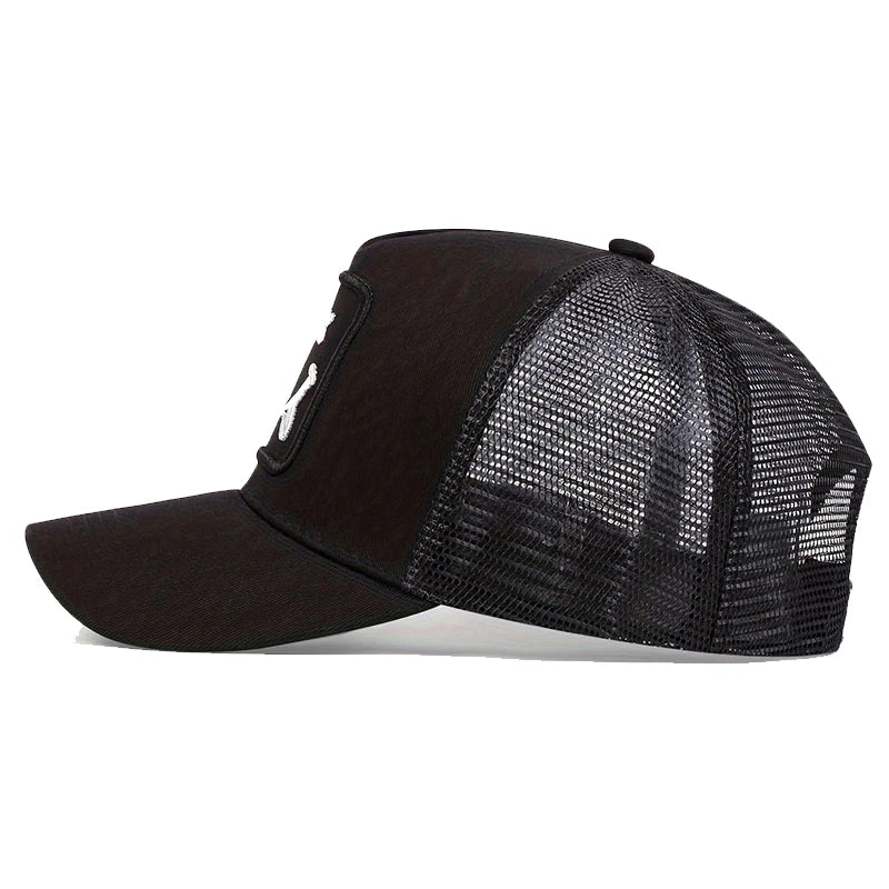 Unisex Xx Tongue Sticking Embroidery Baseball Net Caps Spring Summer Outdoor Adjustable Casual Hats