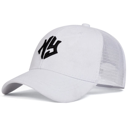Unisex Letter Embroidery Baseball Net Caps Spring Summer Outdoor Adjustable Casual Hats Sunscreen