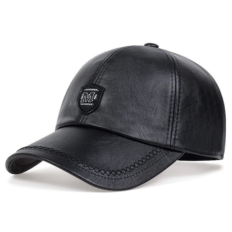 Autumn Winter Warm Leather Baseball Cap Hip Hop Snapback Hat Men Women Sports Casual Caps Dad Hats