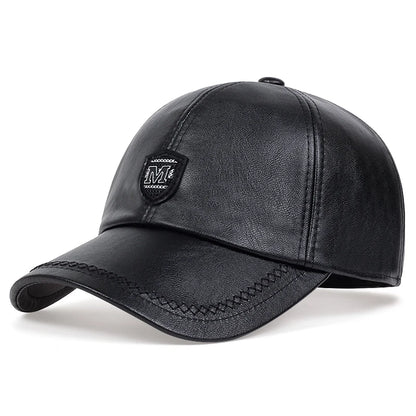 Autumn Winter Warm Leather Baseball Cap Hip Hop Snapback Hat Men Women Sports Casual Caps Dad Hats