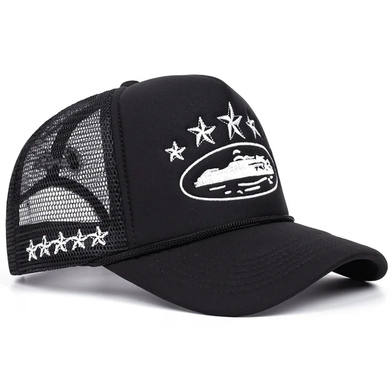 Unisex Print Baseball Hats Hip Hop Breathable Personal Sunshade Mesh Versatile Street Snapback