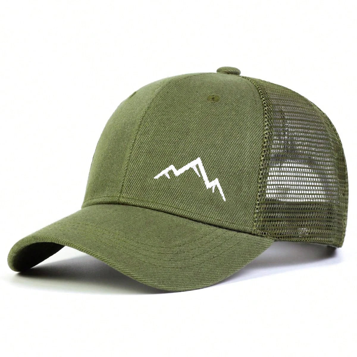 Unisex Mountain Range Embroidery Baseball Net Caps Spring Summer Outdoor Adjustable Casual Hats Dad