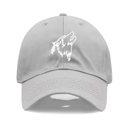 Women S Baseball Cap Men Washed Cotton Wolf Howl Embroidery Dad Hat Sport Golf Caps Man Sun Hats