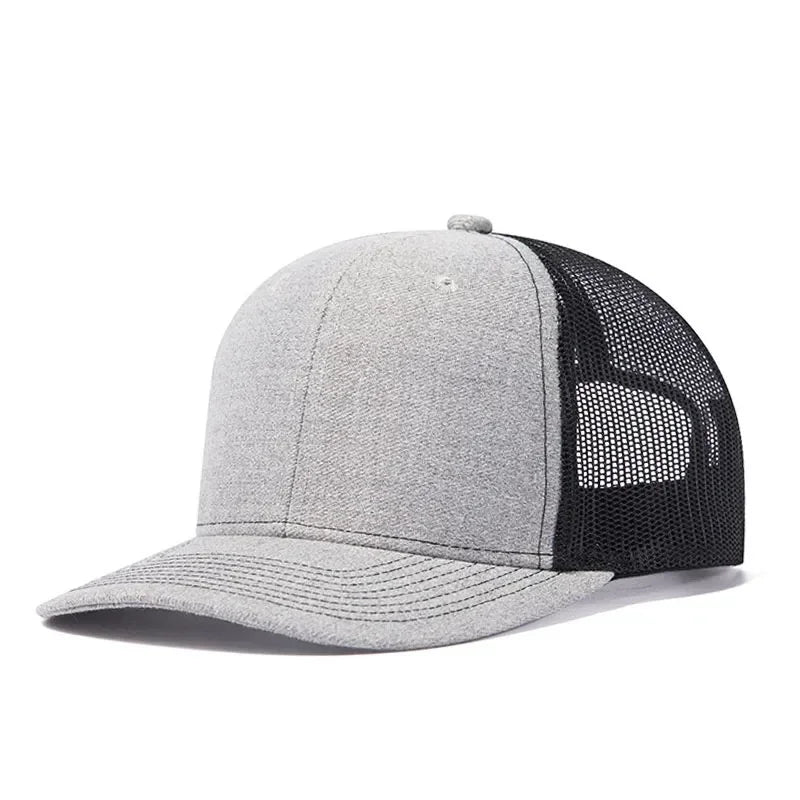 Summer Mesh Baseball Cap Men Women Slight Curved Snapback Trucker Hat Unisex Casual Outdoor