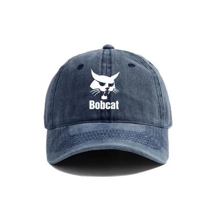 Bobcat Baseball Caps Distressed Hats Cap Men Women Retro Outdoor Summer Adjustable Heavy Equipment