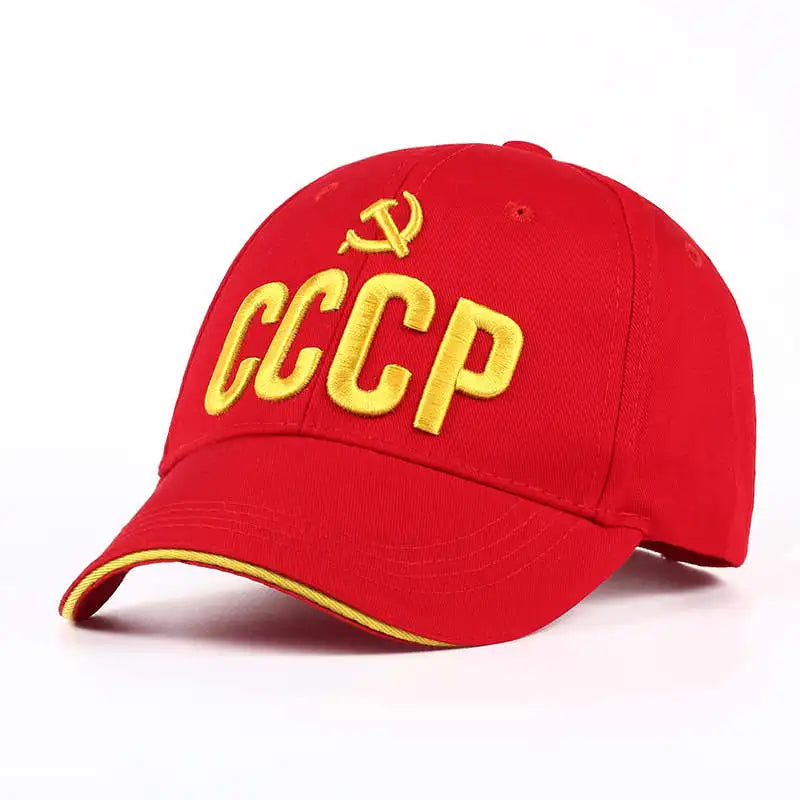 Cccp Russian Style Baseball Cap Unisex Black Red Cotton Snapback 3d Embroidery Best Garros