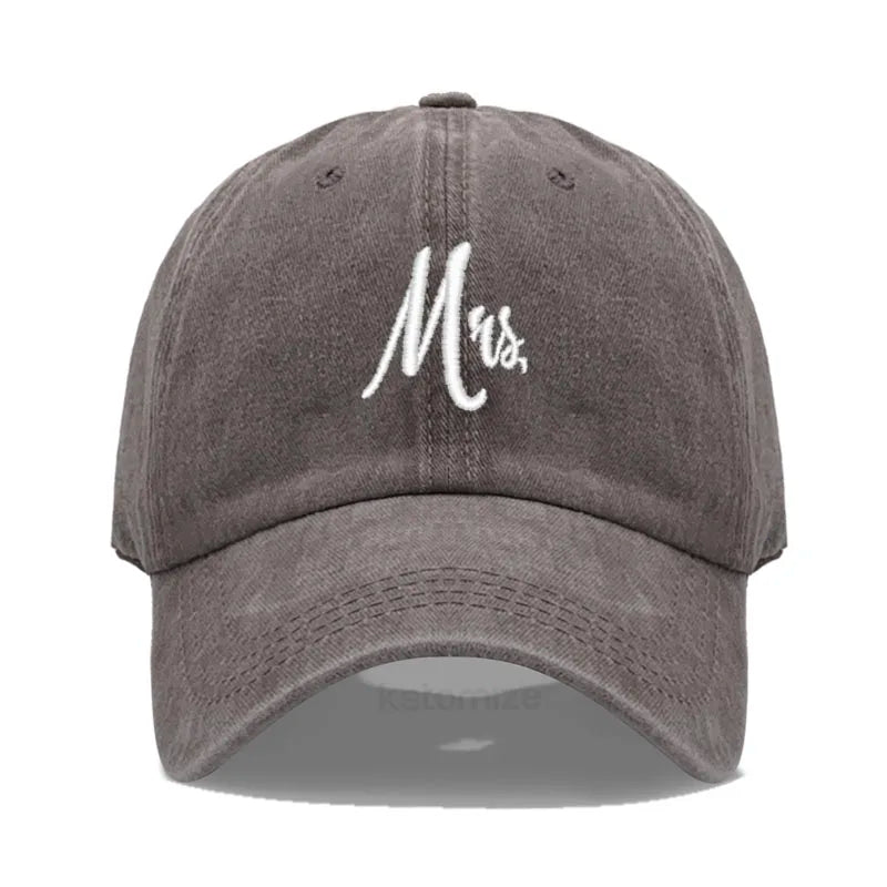 Matching Mr Mrs Baseball Cap Men S Women Cotton Embroidery Sport Golf Caps Bridal Gift Newlywed