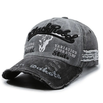 Cool Men Washed Cotton Baseball Cap Retro Four Seasons Male Outdoor Sport Hat Accessory