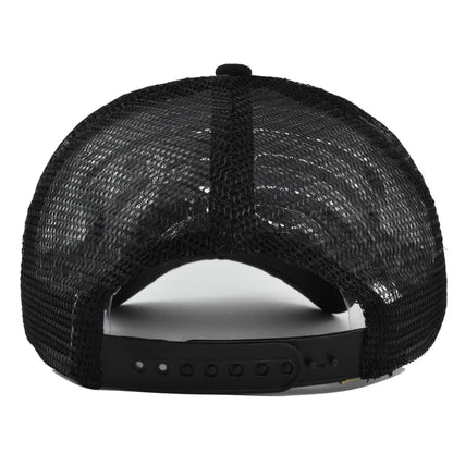 Letters Embroidered Mesh Baseball Cap Men Women Hip Hop Snapback Adjustable Outdoor Sports