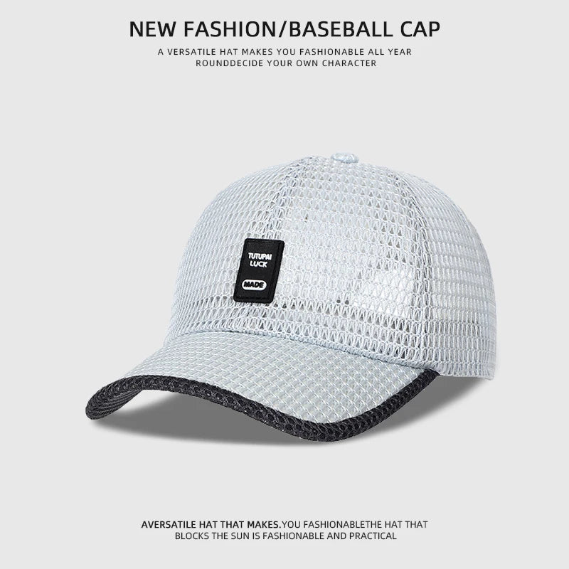[NORTHWOOD] Men's Mesh Baseball Cap Breathable Summer Caps Dad Hat Outdoor Fishing Hats Bone Gorras Snapback Trucker Cap