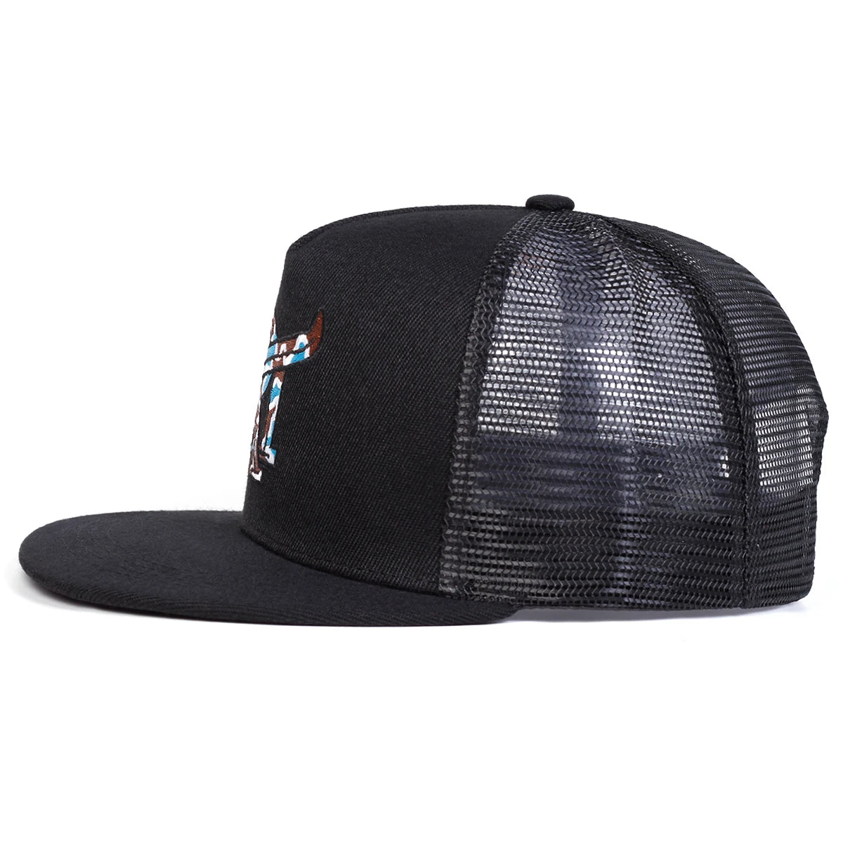 Unisex Rt Letter Embroidery Hip-Hop Net Hats Spring Summer Outdoor Adjustable Casual Baseball Caps
