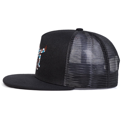 Unisex Rt Letter Embroidery Hip-Hop Net Hats Spring Summer Outdoor Adjustable Casual Baseball Caps