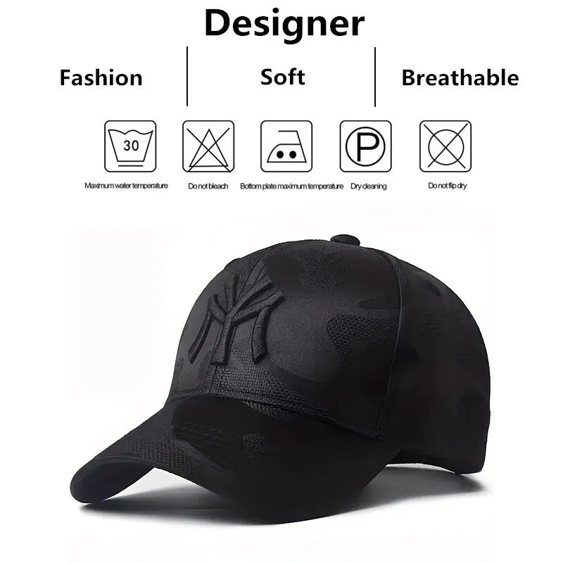 Letter Embroidery Camouflage Baseball Hats Spring Autumn Outdoor Adjustable Casual Sunscreen Hat