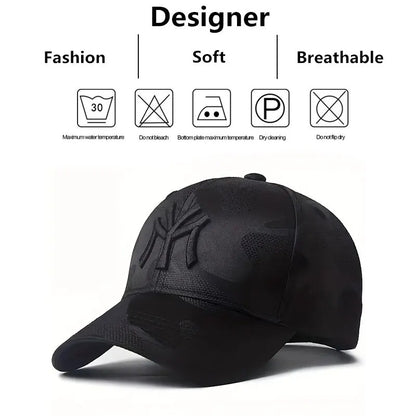 Letter Embroidery Camouflage Baseball Hats Spring Autumn Outdoor Adjustable Casual Sunscreen Hat