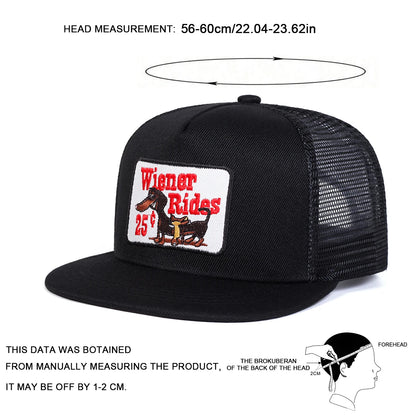 Unisex Shittles Embroidery Hip-Hop Net Hats Spring Summer Outdoor Adjustable Casual Baseball Caps