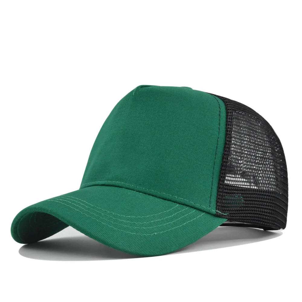 Sunhat Outdoors Trucker Hat Cotton Mesh Breathablebaseball Cap Women Men Summer Sunshade Meshcap