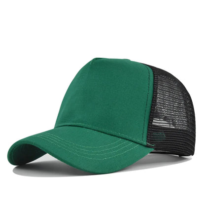 Sunhat Outdoors Trucker Hat Cotton Mesh Breathablebaseball Cap Women Men Summer Sunshade Meshcap