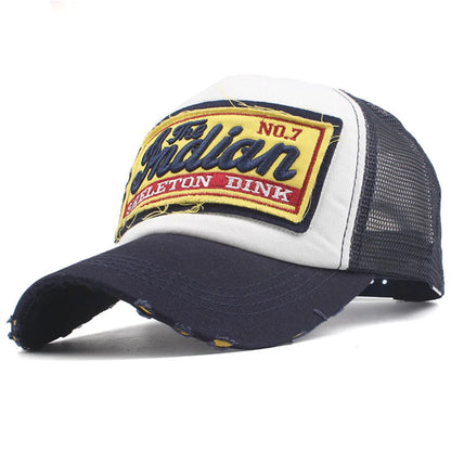 Streetwear Letter Embroidery Mesh Dad Baseball Cap Snapback Hip Hop Outdoor Y2k Trucker Hats Gorras