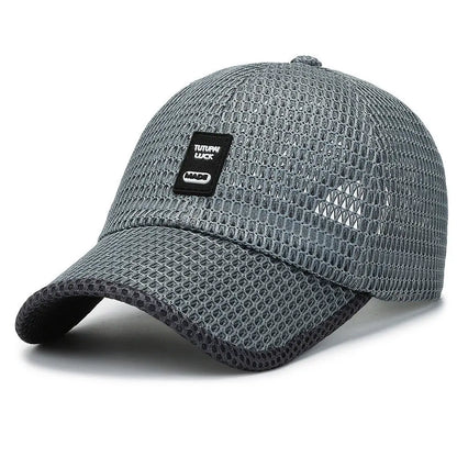 Men's Mesh Baseball Cap Breathable Summer Caps Dad Hat Outdoor Fishing Hats Bone Gorras Snapback Trucker Cap