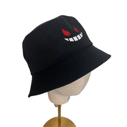Unisex Light Board Solid Color Big Eyes Embroideried Hats Fishermen Caps Outdoor Casual Cap