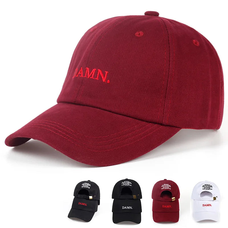 Luxury Unisex Damn Embroidery Baseball Designer Caps Man Woman Hiphop Snapback Hat Outdoor Casual