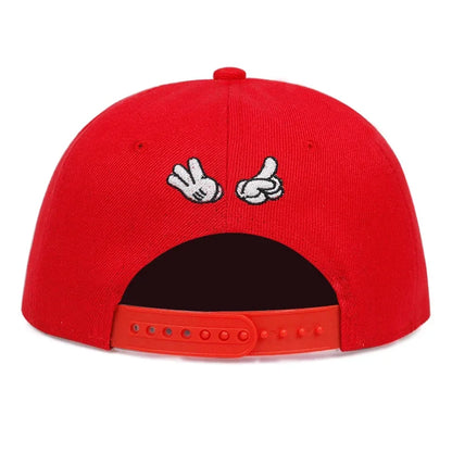 Unisex Masked Embroidery Hip-Hop Hats Spring Autumn Adjustable Casual Snapback Baseball Caps Outdoor