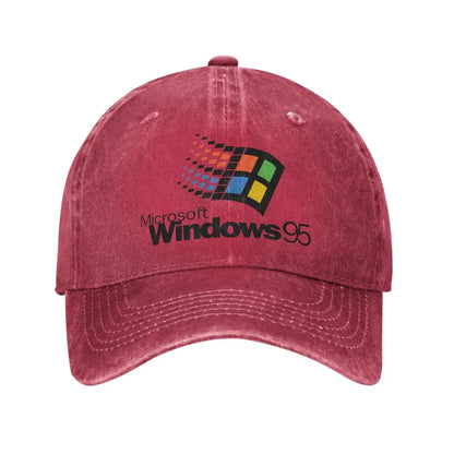 Summer Windows 95 Galaxy Baseball Cap Vintage Distressed Washed Sun Men Women Outdoor All Seasons