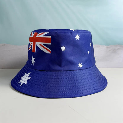 Countries National Flag Bucket Hat Men Women Football Fan Party Cup Reversible Sun Soccer Fans