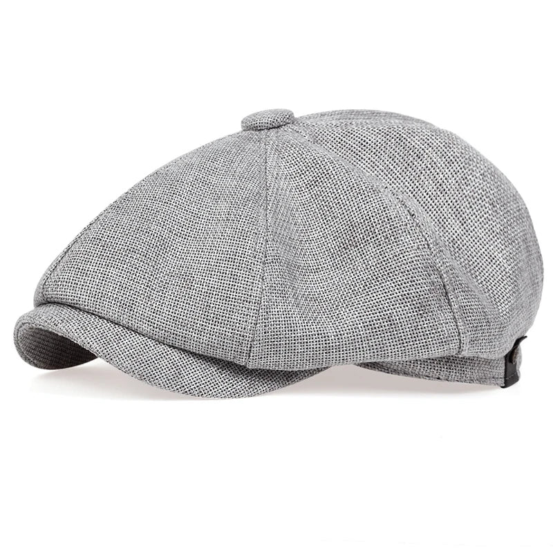 Men Casual Newsboy Hat Spring Autumn Retro Beret Hats Wild Unisex Octagonal Cap Street Caps Gorras