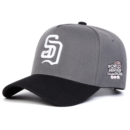 Unisex Sd Letter Embroidery Baseball Caps Spring Autumn Outdoor Adjustable Casual Hats Hip Hop Hat
