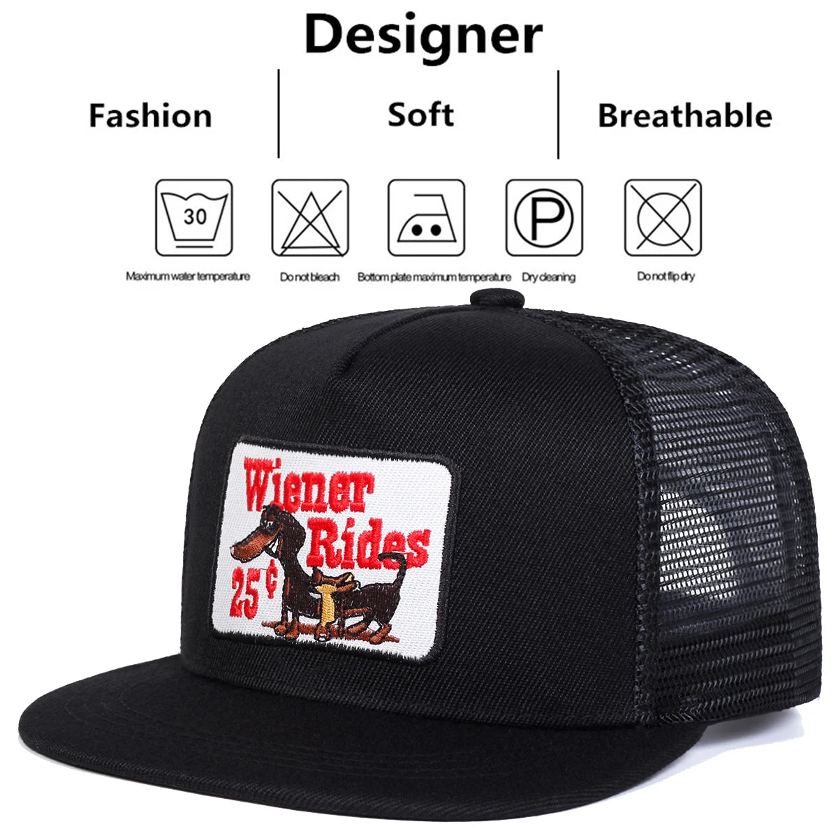 Unisex Shittles Embroidery Hip-Hop Net Hats Spring Summer Outdoor Adjustable Casual Baseball Caps