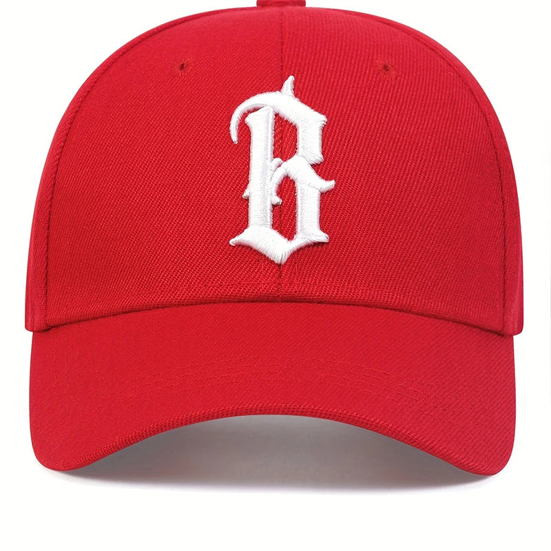 B Letter Embroidery Baseball Caps Cotton Snapback Hat Sports Hip Hop Trucker Hats Summer Outdoor Sun