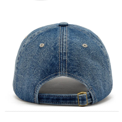 Denim Baseball Cap Men Women Embroidery Letter Jeans Snapback Hat Casquette Summer Sports Hip Hop